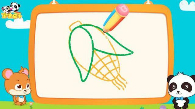 玉米,涂鸦,绘画(宝宝巴士原创早教动画)