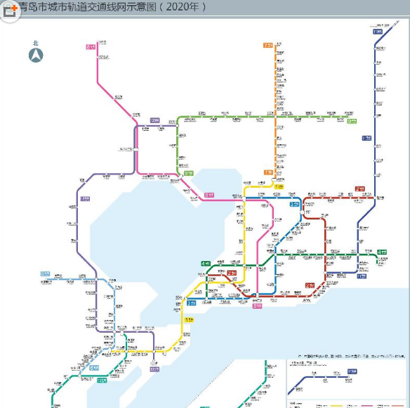 青岛站到青岛北站有地铁吗?