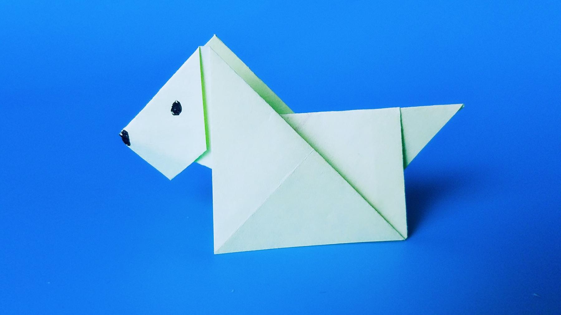 折纸王子教你折纸小狗,原来如此简单