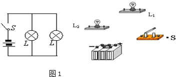 根据所给的电路图画出相应的实物图