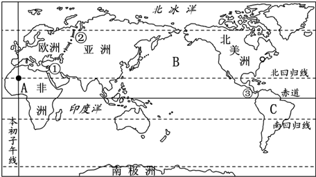 (2)亚洲与非洲的分界线①是______运河.