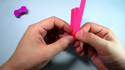 儿童手工折纸戒指, 步骤简单又漂亮的蝴蝶结戒指的折法