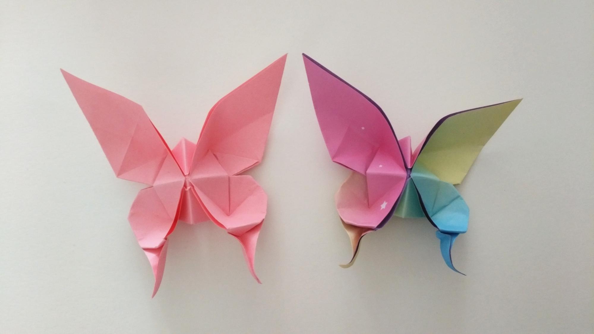 一张纸折出漂亮的 蝴蝶,做法简单关键漂亮,手工折纸视频教程