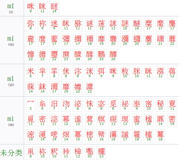 mi读音的字