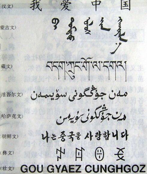 中国56个民族中有哪几个民族有文字?