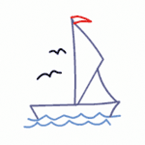 简便的船怎么画