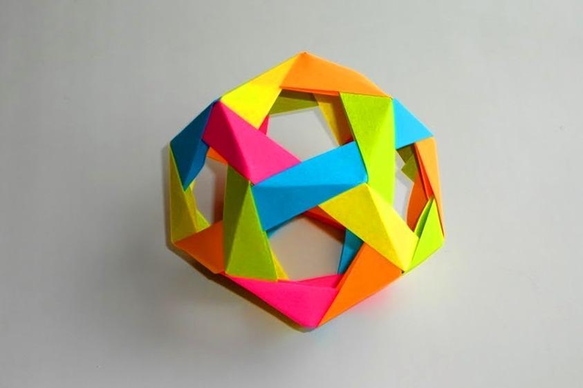 教你折纸 十二面体,有种几何学上的美!