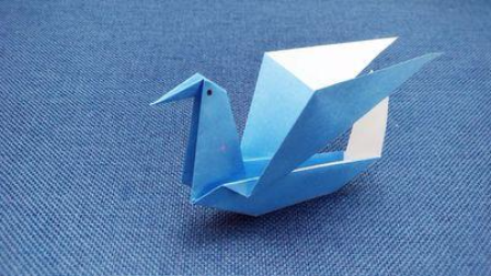 折纸教程:教你折出美丽的天鹅