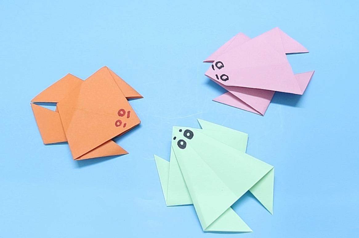 视频:手工制作折纸田鸡,也叫做青蛙,一张纸就能完成