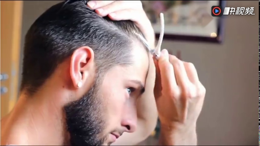 泊卡施-男士美发造型 复古油头发型怎么弄吹风造型技巧视频教学