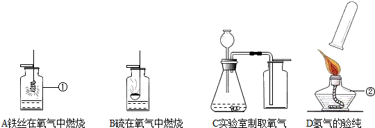 氢气验纯 c.铁丝燃烧 d.