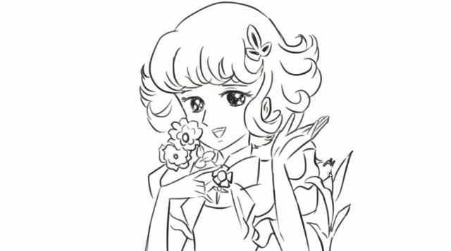 [小林简笔画]绘画儿歌《花仙子之歌》中的可爱美丽的花仙子卡通.