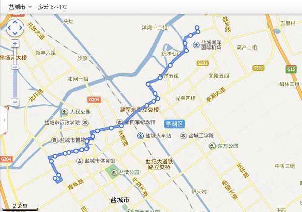 盐城15路公交路线