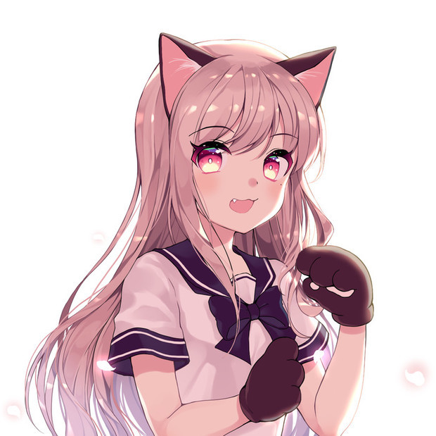 猫耳朵动漫女生头像
