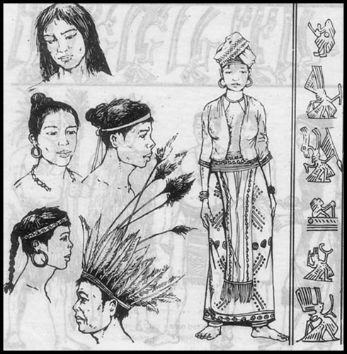 图示1为古交州人(越南人)的百越族雒越族服饰