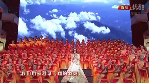 20140130姚贝娜 歌曲《天耀中华》2014央视春晚