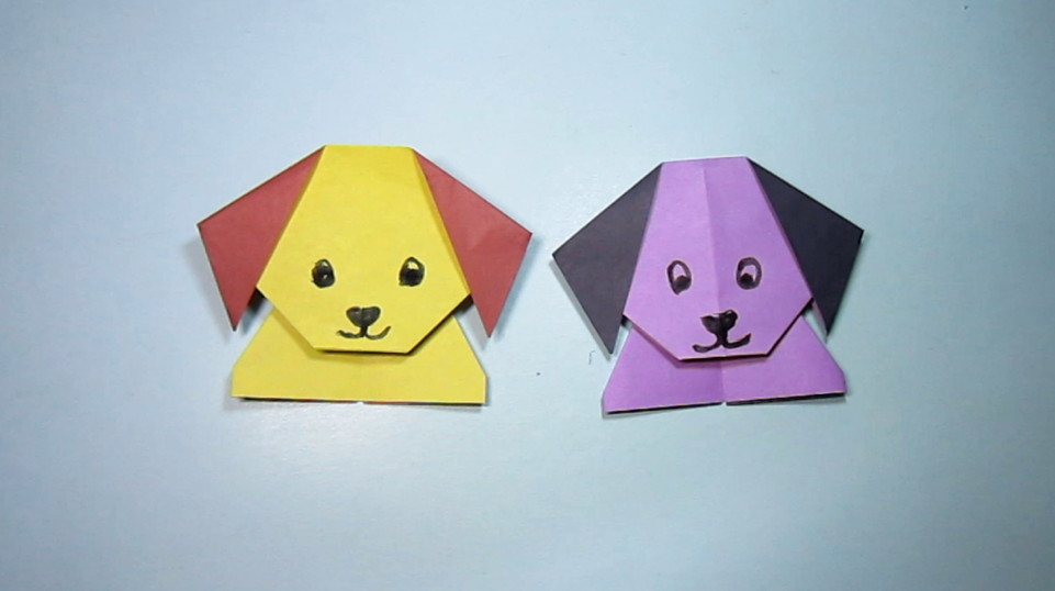 狗年如何折小狗,3分钟就能学会小狗的折法,简单的手工折纸