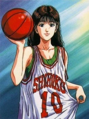 女生穿篮球服动漫图片