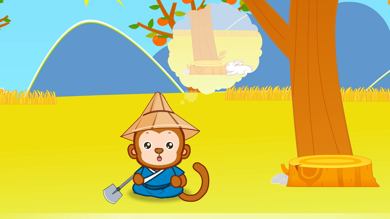 嘟拉成语故事 守株待兔