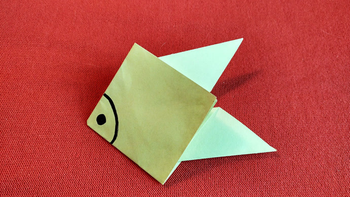 第68集 手工折纸如何折小鱼
