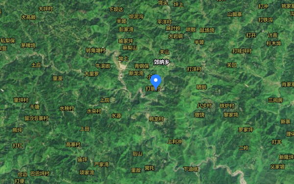 贵州省望谟县郊纳镇打朋村卫星地图 贵州省望谟县郊纳镇打朋村卫星