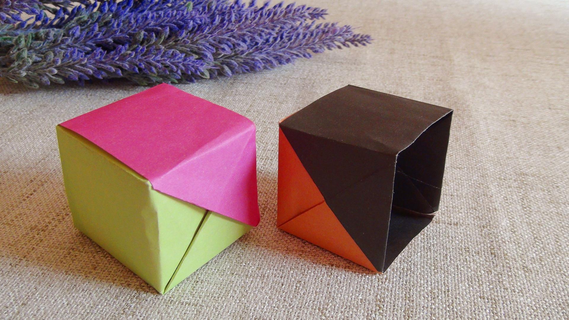 小爱的折纸盒子 方形收纳盒
