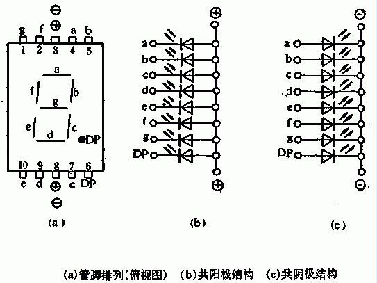 共阴极数码管和共阳极的区别