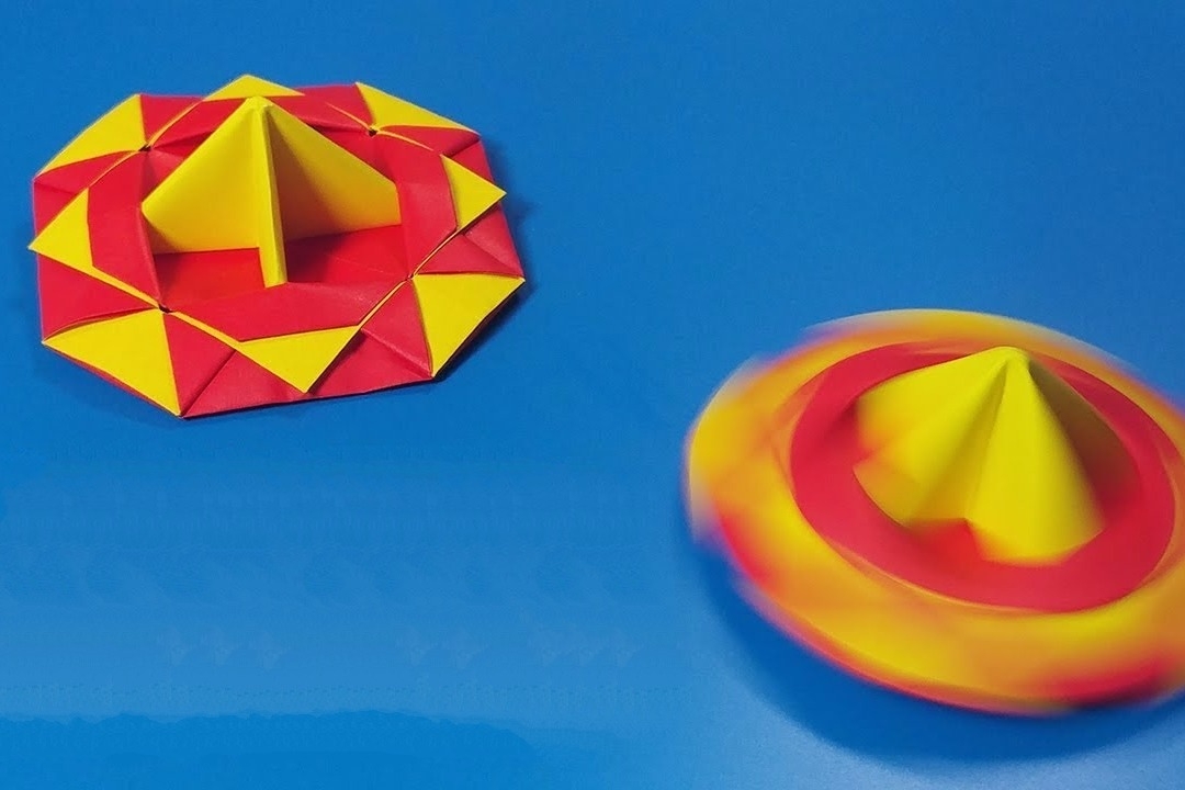 视频:教你折纸"战斗陀螺",转得又快又稳!人人都爱玩的折纸陀螺
