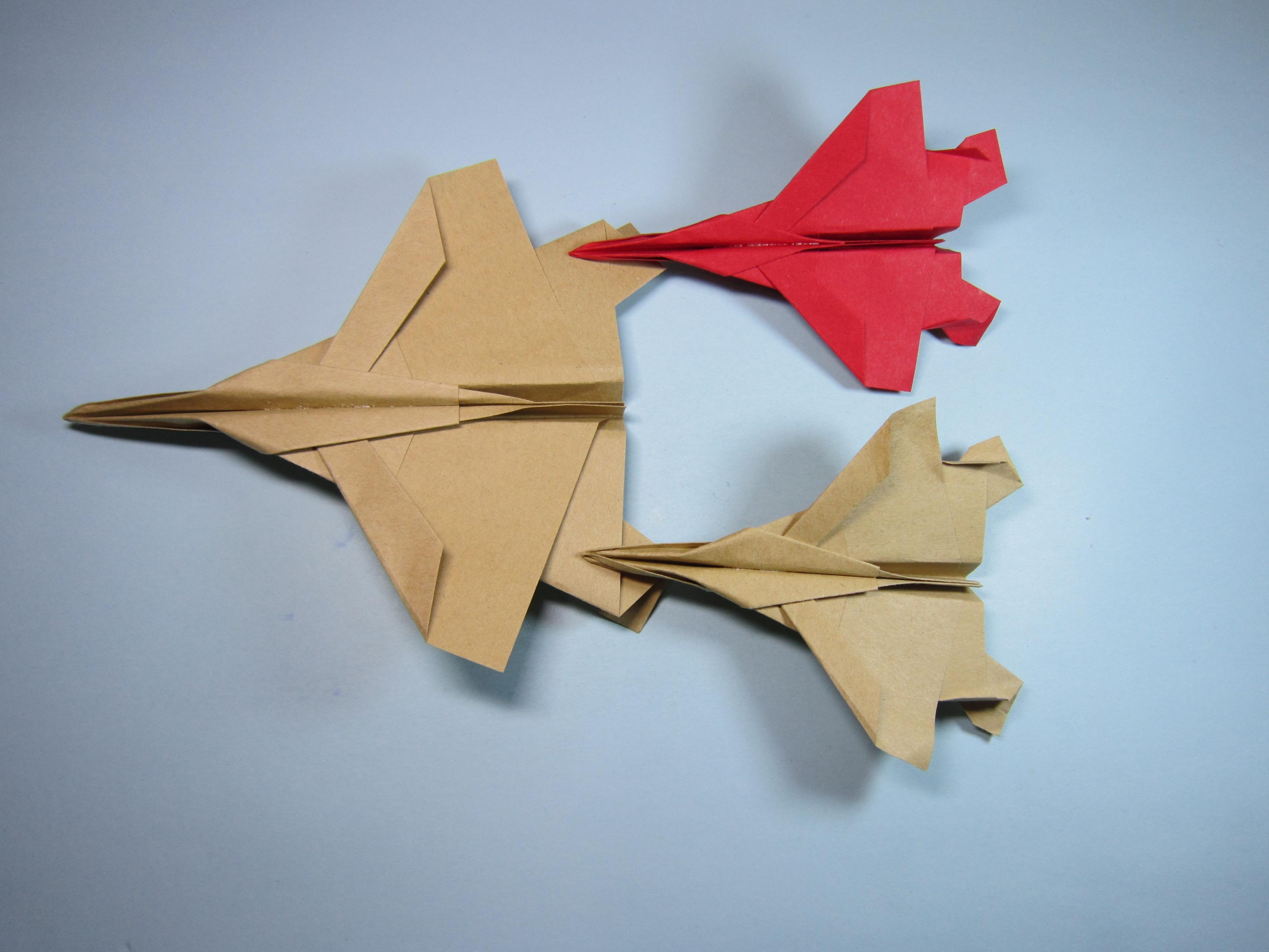 简单的折纸,4分钟折出霸气的战斗机,创意手工纸飞机的折法-折纸大全