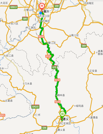 遵义至重庆高速公路途经哪些地方?