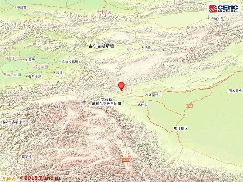 新疆乌恰县地震_新疆克孜勒苏州乌恰县发生3.0级地震