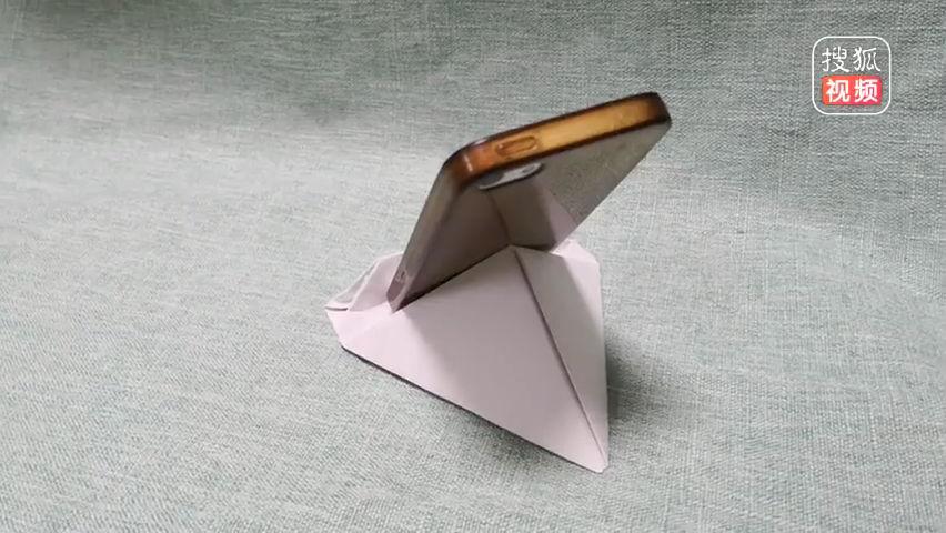 折纸手工:怎么用纸折一个手机支架,简单实用解放你的双手-折纸大全