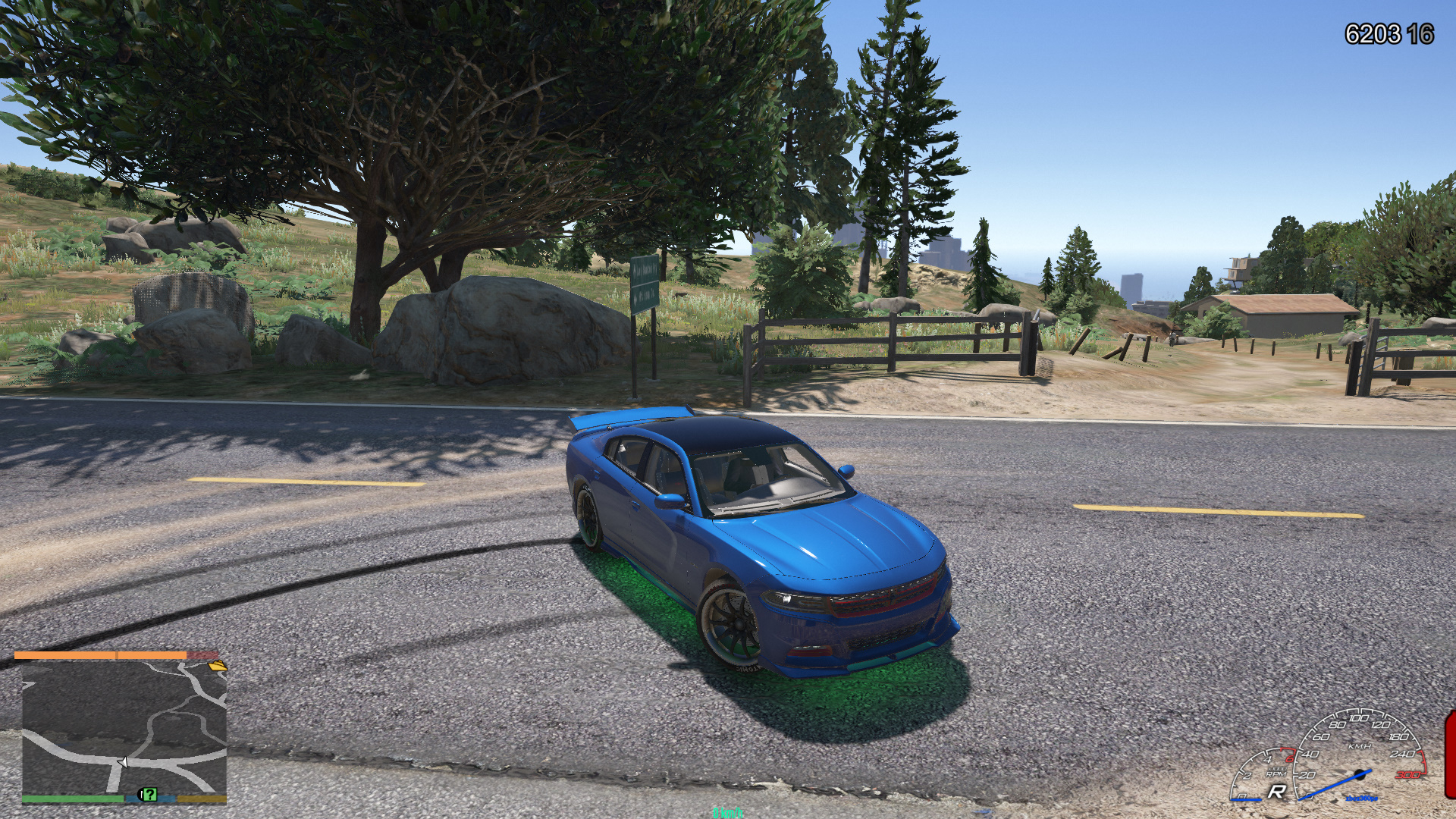 gta5 道奇漂移下山