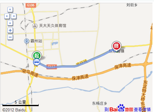 浙江到廊坊市霸州市煎茶铺镇有没有公交车
