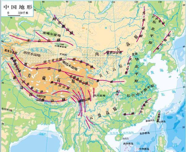 亲,我在地图上找不到长江和横断山脉,截个图过来行吗?