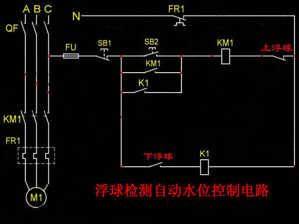 基于单片机的水位控制 其中的控制部分,用到继电器的地方怎么画电路图