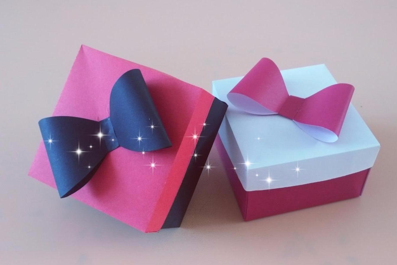 视频:漂亮的蝴蝶结礼物盒子折纸,做法简单易学,女生都喜欢的小盒子