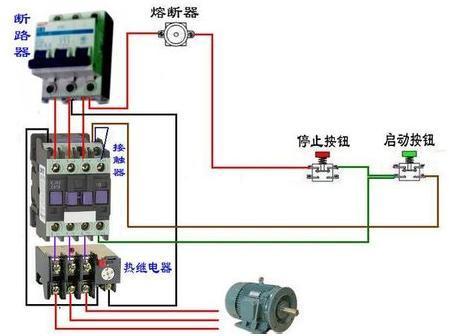 带灯按钮控制交流接触器cjx2一1810(正泰)和热过载继电器nr2(jr28)一