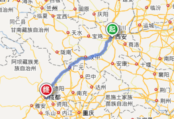 西安到成都大约742公里,到重庆大约710公里.