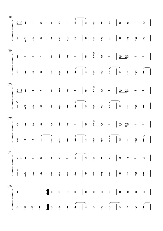 求《忧伤还是快乐》(钢琴名曲)简谱