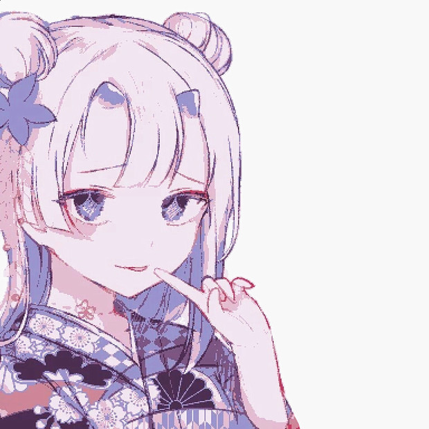 卡通动漫萌的闺蜜头像一左一右