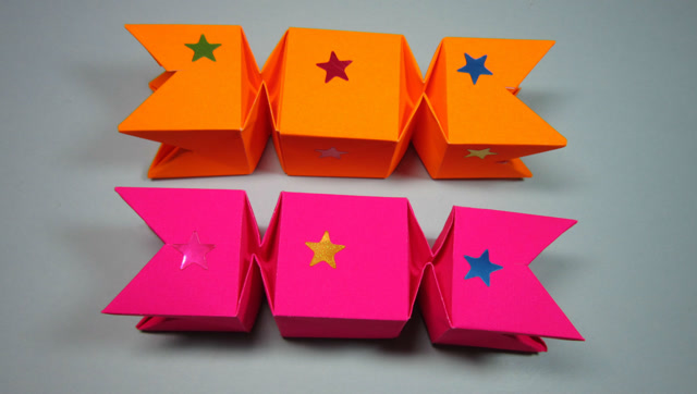 儿童手工折纸糖果盒子,简单糖果收纳盒的折法视频