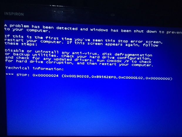 戴尔笔记本电脑蓝屏怎么办_戴尔笔记本电脑蓝屏_戴尔游匣笔记本蓝屏