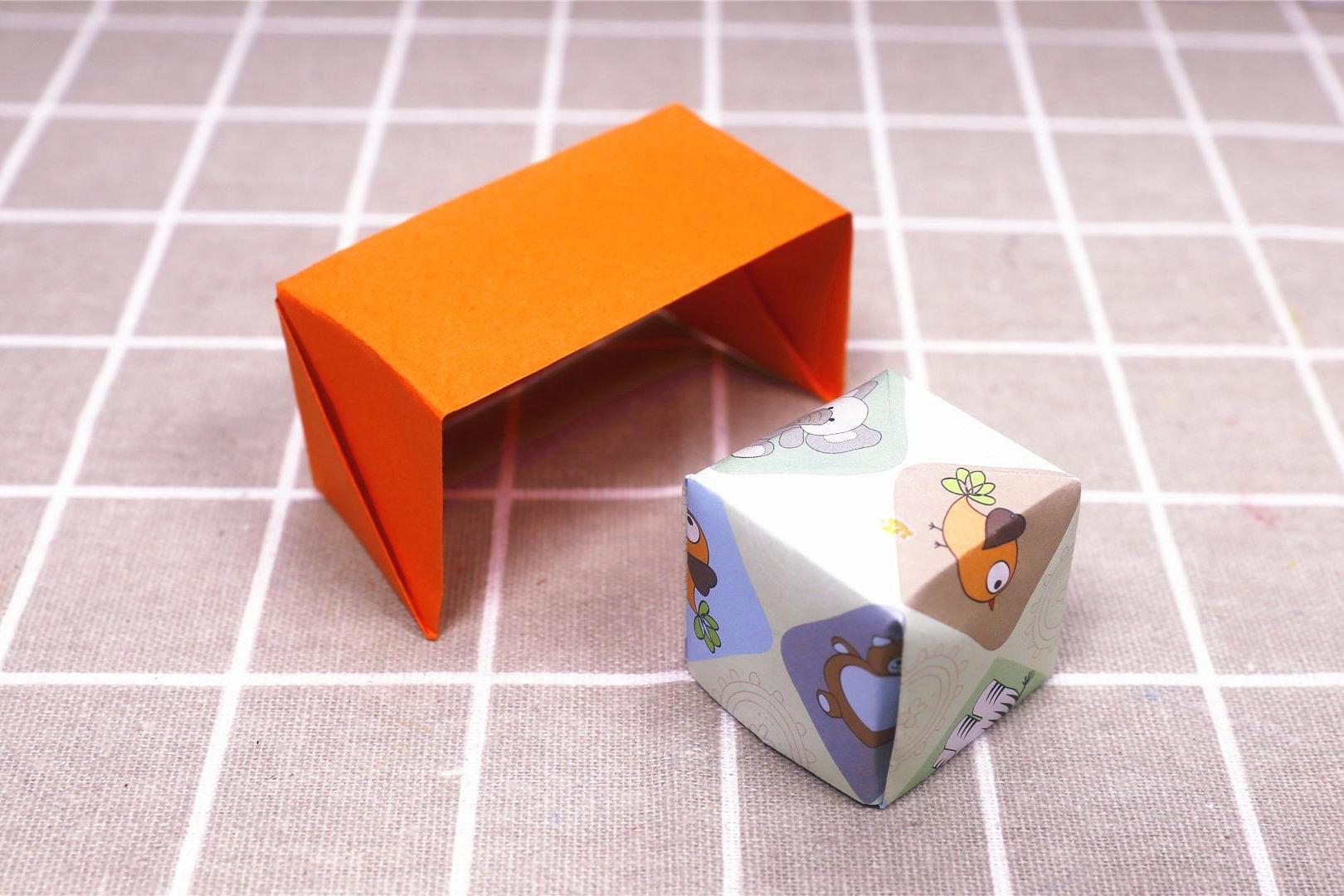 视频:小爱的手作日记 简单漂亮的小桌子折纸