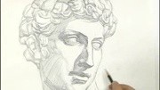 【素描】小卫石膏像素描教程