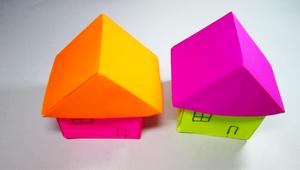 立体房子的折法原来这么简单,几分钟就能学会,折纸小房子