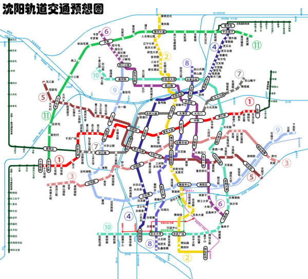 沈阳地铁三号线线路图