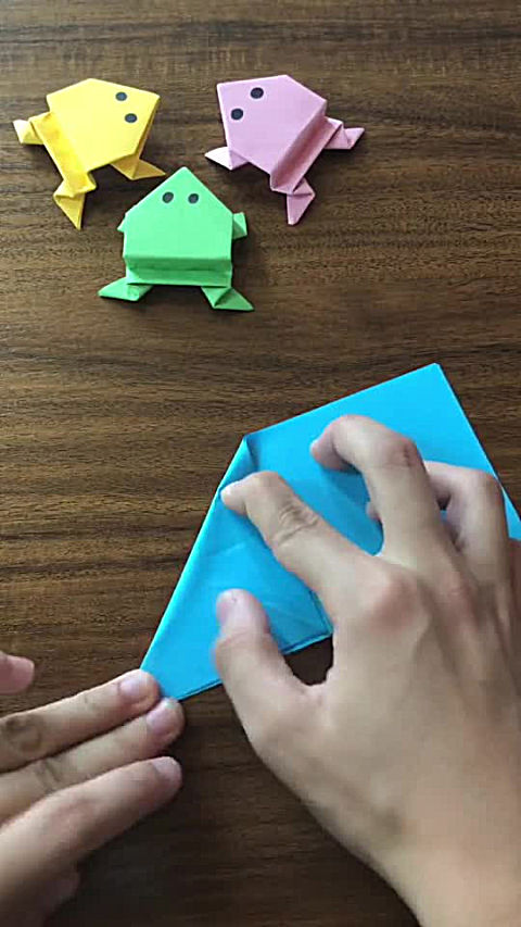 手工小青蛙折纸教程