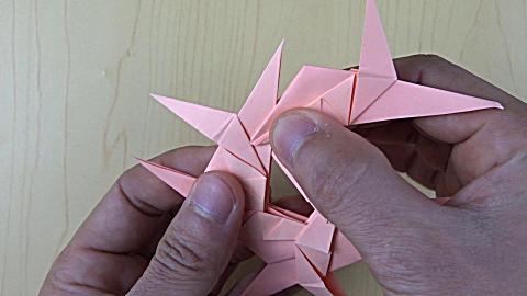 手工折纸 儿童折纸 折纸教程 折纸忍者飞镖