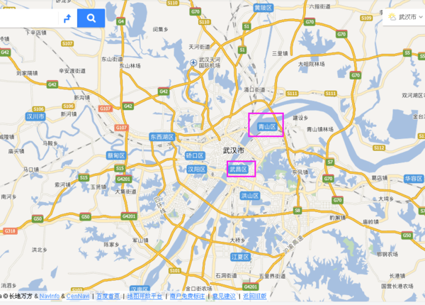 青山区地理位置为北纬30°37′,东经114°26′.境域地处长江中游南岸.